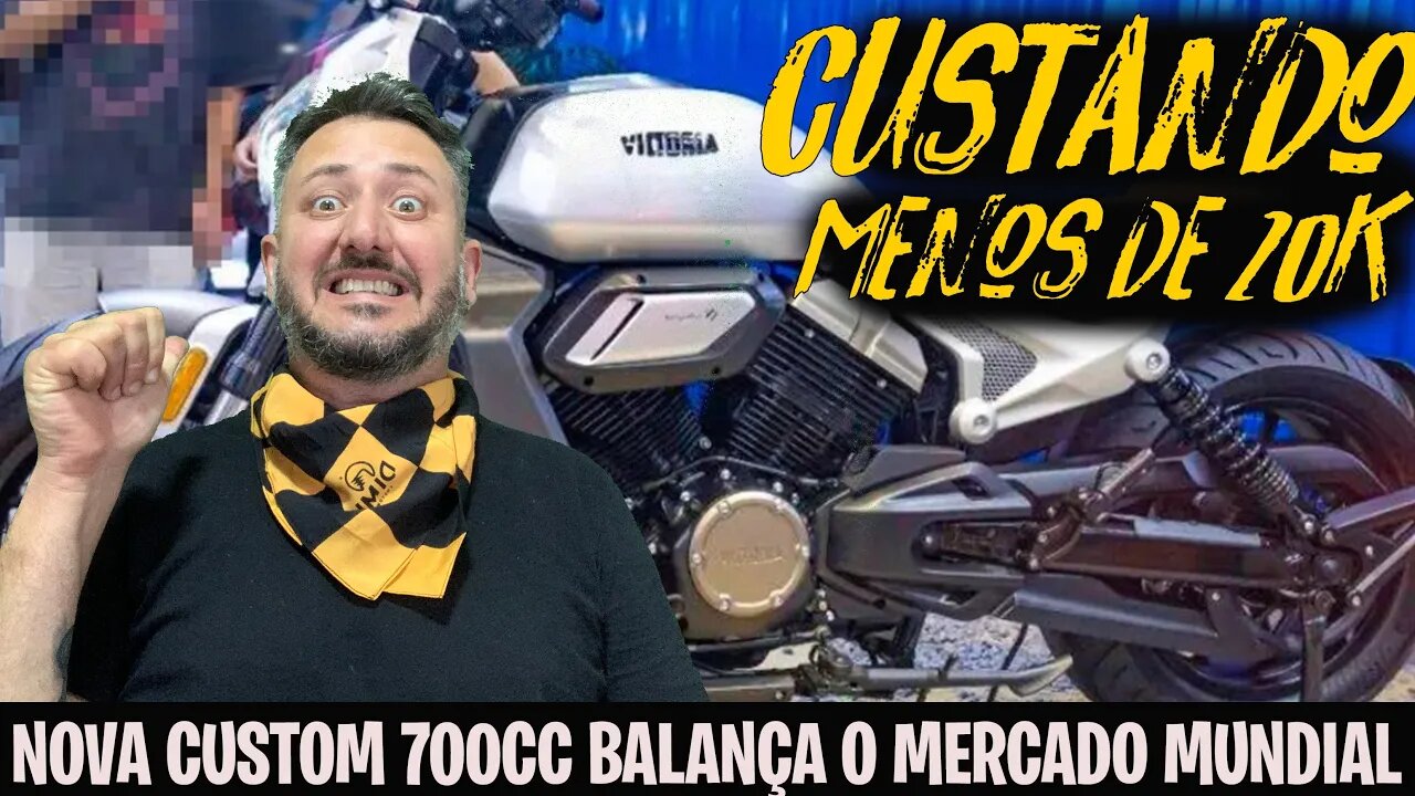 Custando NENOS de 20 MIL, Nova CUSTOM 700cc balança o MERCADO MUNDIAL