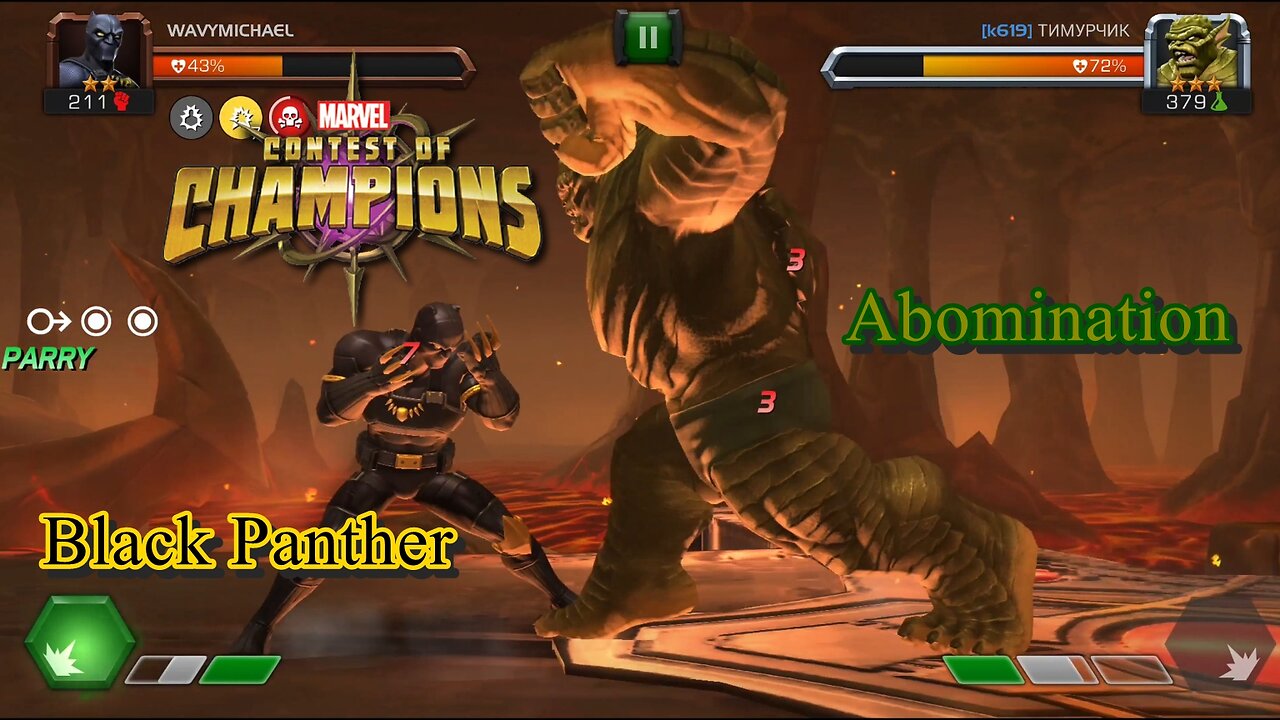 Black Panther vs. Abomination | Marvel Contest of Champions | Wavy Michael