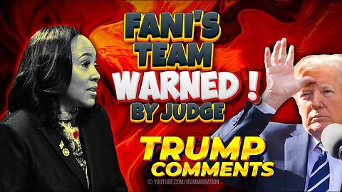 BREAKING🔥 Fani Willis DISQUALIFICATION Saga - FANI's Team WARNED by JUDGE🚨Trump comments WITCH HUNT