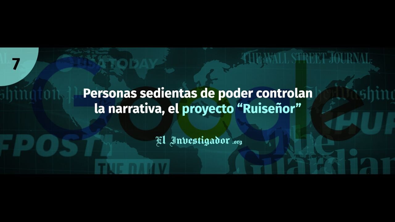 07 Plandemic indoctornation. Personas de poder controlan la narrativa, y los Medios de Comunicación