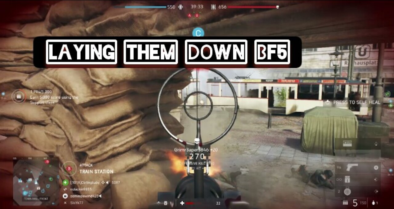laying them down — Battlefield 5
