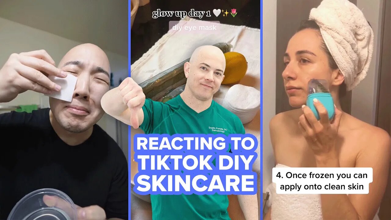 What did he put on his face? Doctor Reacts to DIY Skincare