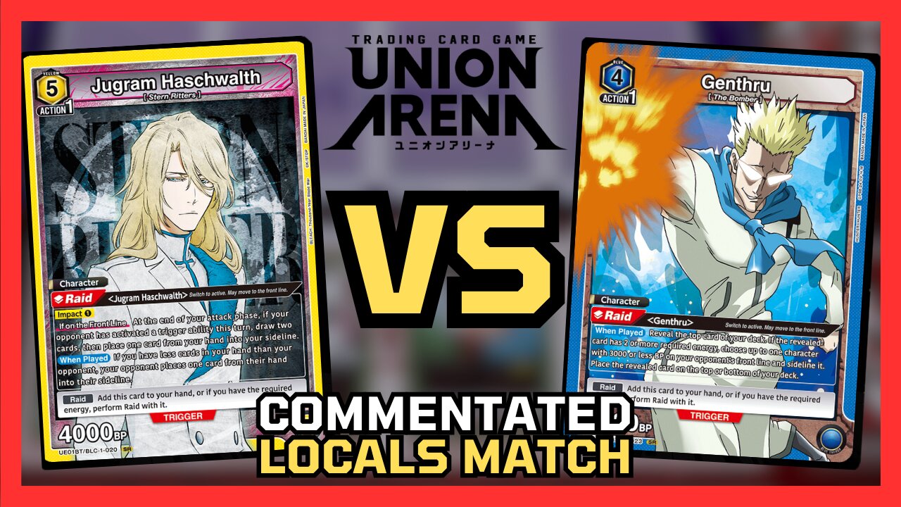 Union Arena Gameplay - Locals Tournament - Blue HxH Bomber VS Yellow Bleach As Nodt/Jugram (English)