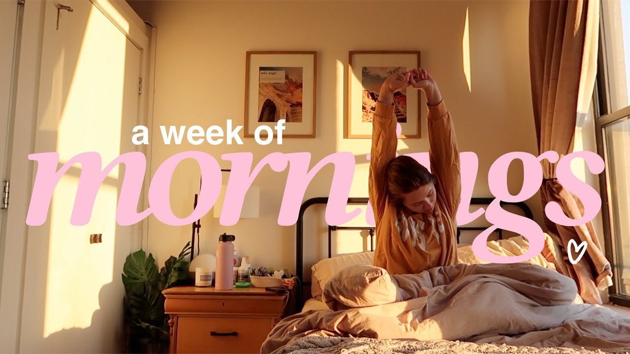 A WEEK OF MORNING ROUTINES -- as a full-time content creator living in NYC