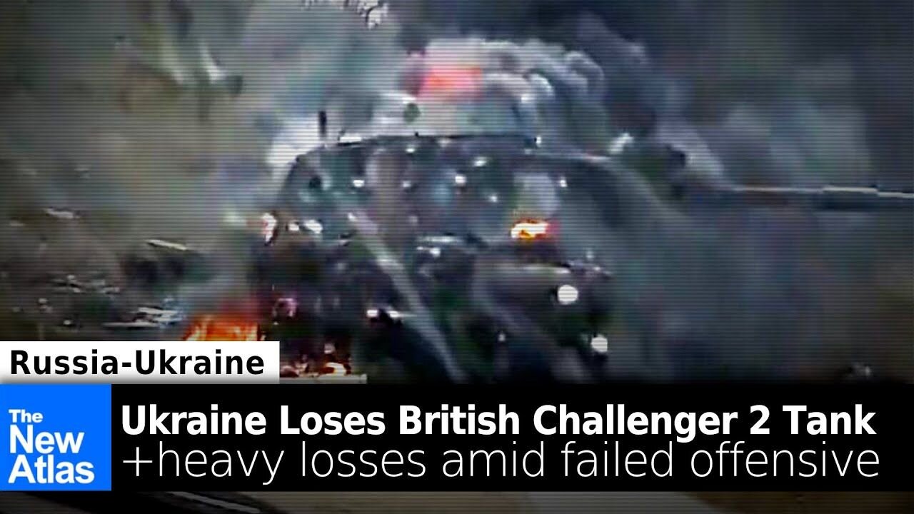 British Challenger Tank Destroyed in Ukraine + Heavy Losses Amid Failing Offensive