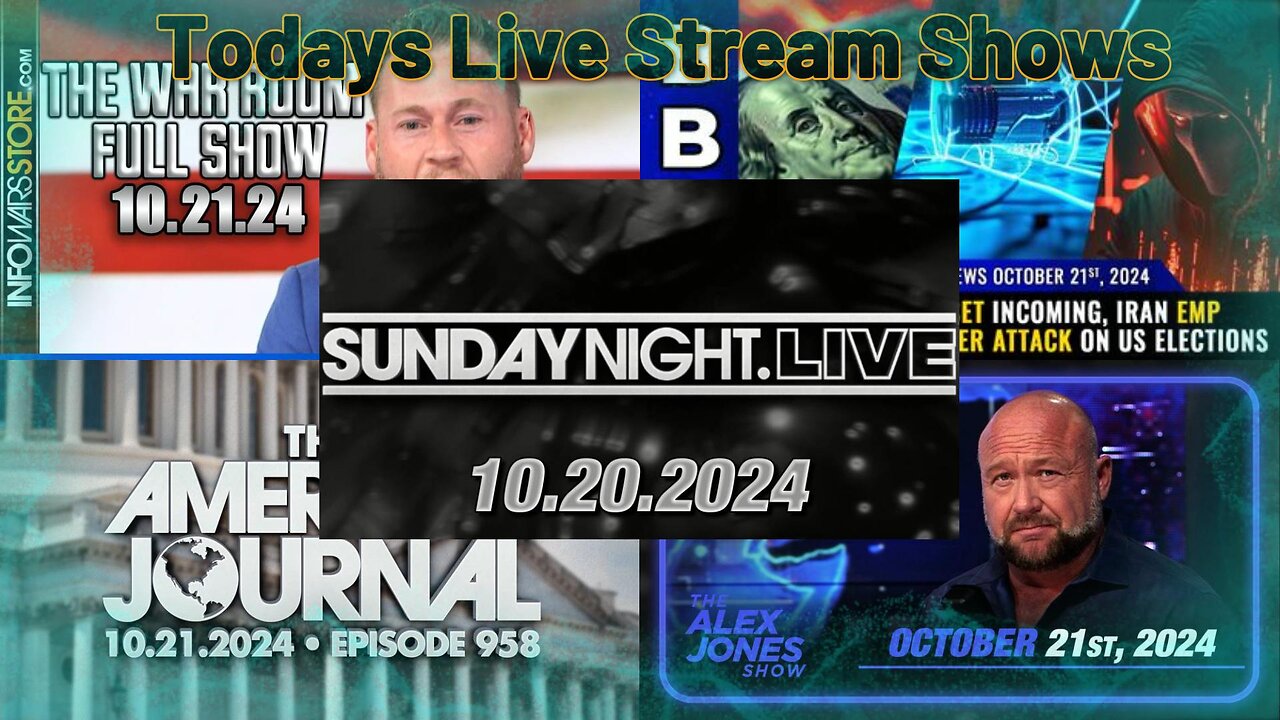 Monday's Shows - American Journal - Mike Adams - Alex Jones Show - War Room