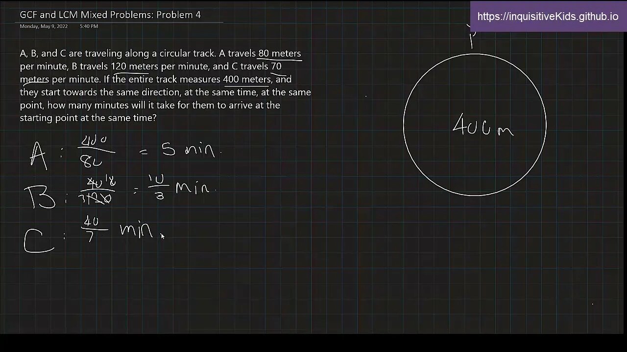 GCF and LCM Mixed Problems: Problem 4