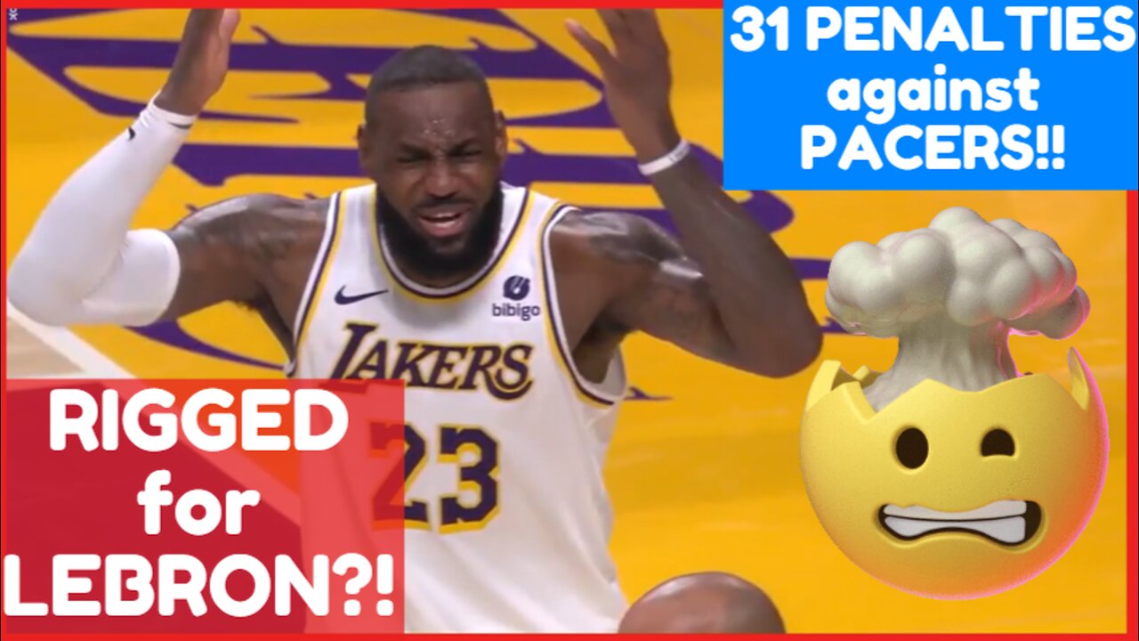 Is the NBA RIGGING the Season for LEBRON & LAKERS? 31 PENALTIES!! #pacers #nbareaction #undisputed