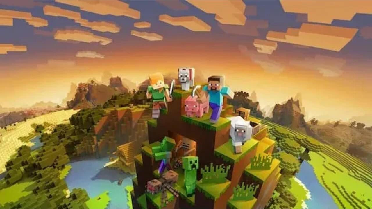 Minecraft adventure with my brother, mining diamonds and building houses