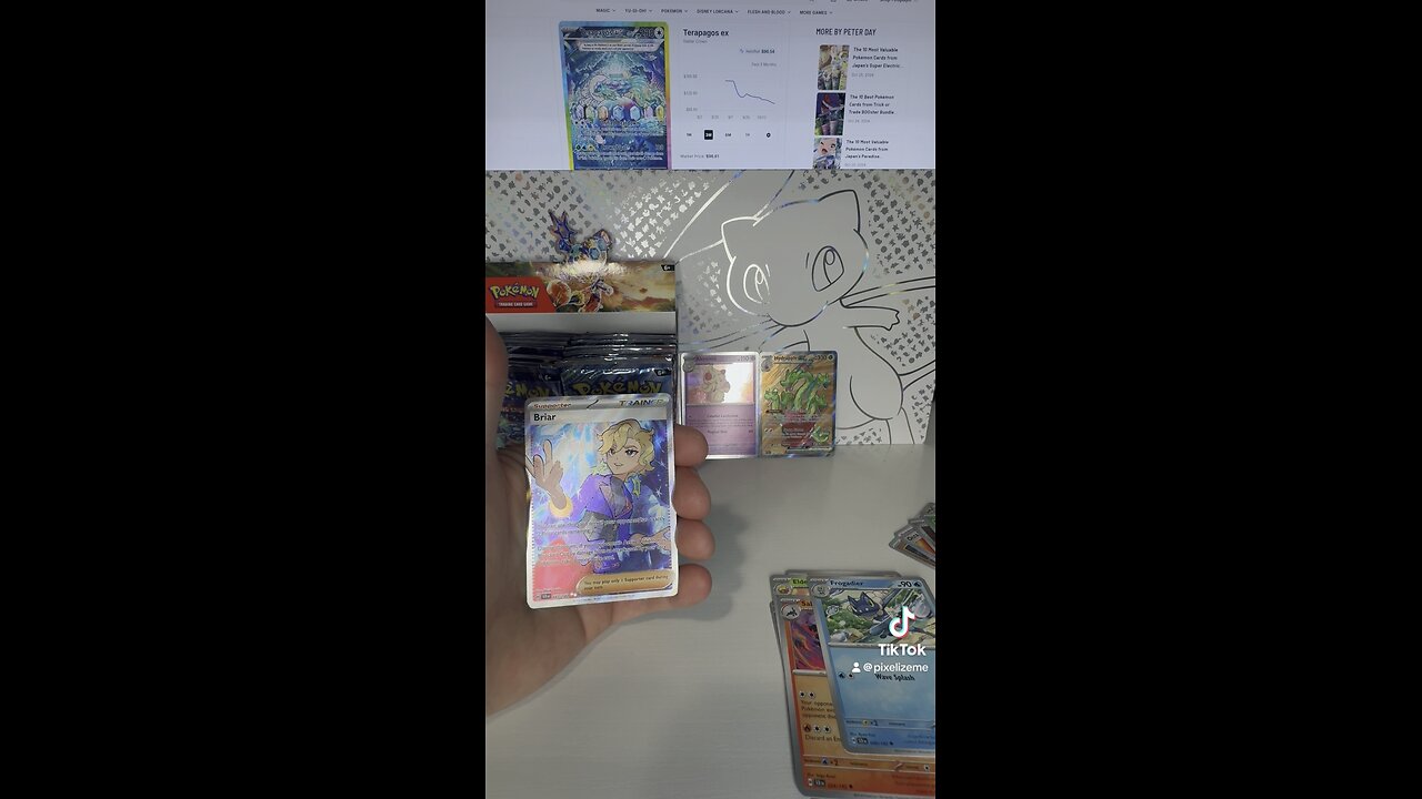 Pokemon Stellar Crown - I Pulled the Briar Full Art!