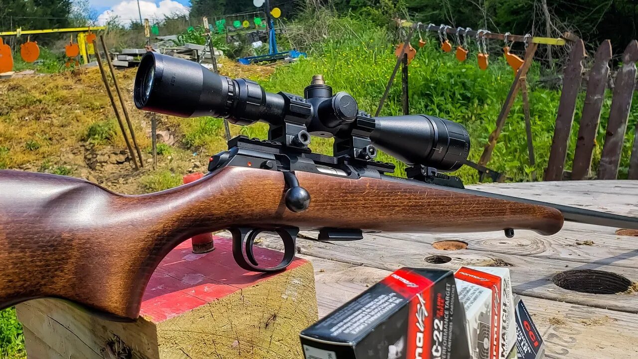 CZ 457 22LR - 100 yard sight in