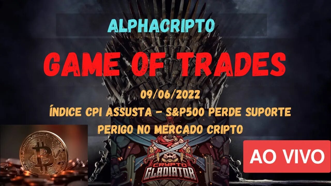 ALERTA VERMELHO: RISCO DE MAIS QUEDA CRIPTO COM PERDA DE SUPORTE NO MERCADO AMERICANO - 09/06/2022