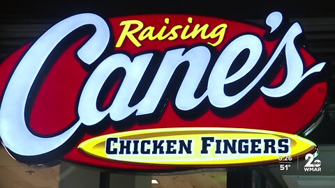 Raising Cane's officially opens in Towson