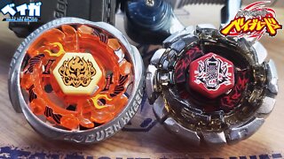 BURN PHOENIX 135MS vs DARK WOLF DF145FS - Metal Fight Beyblade メタルファイトベイブレード