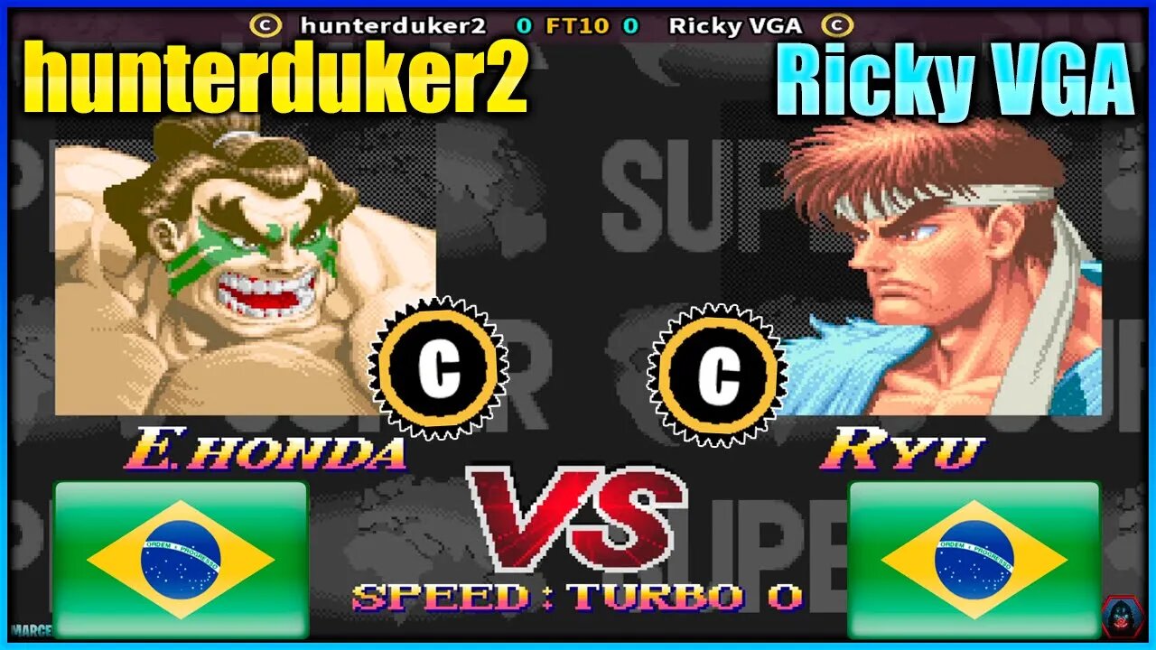 Super Street Fighter II Turbo: New Legacy (hunterduker2 Vs. Ricky VGA) [Brazil Vs. Brazil]