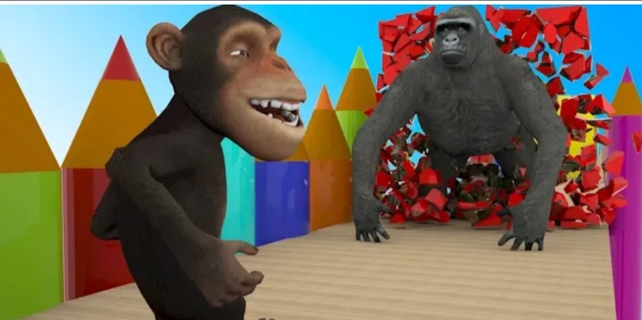 Learn Animals & Fruits With Funny Monkey Style PC games w/Adventure Animals ‏