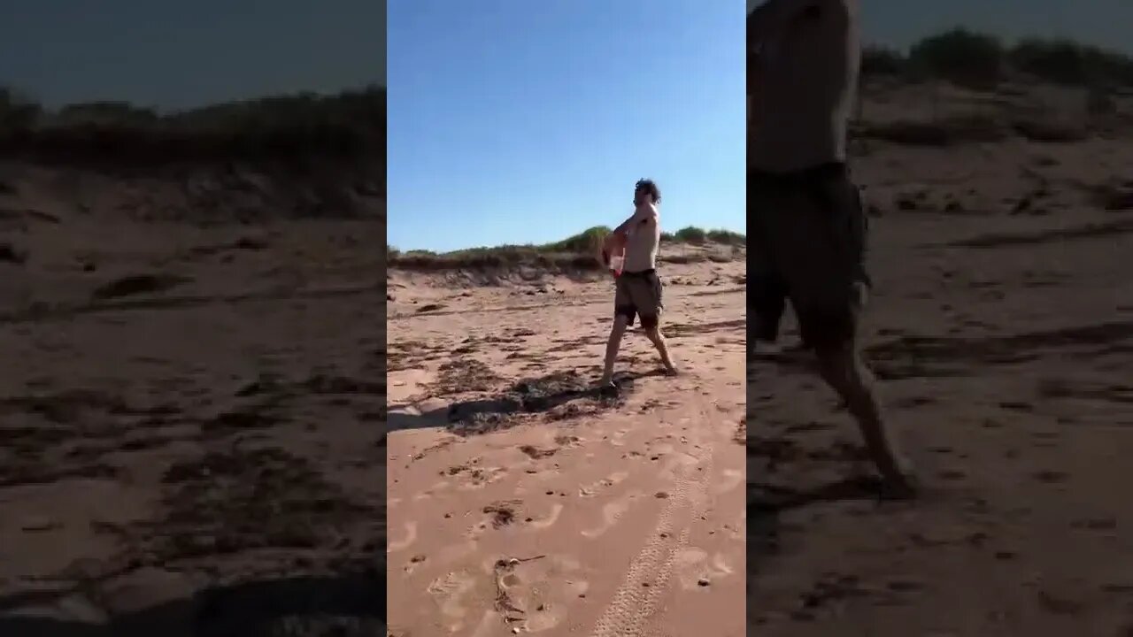 Baseball at the beach