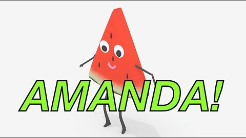 Happy Birthday AMANDA! - WATERMELON Birthday Song