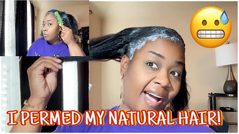 BALD SPOT IS GONE! I PERMED MY NATURAL HAIR | GIVEAWAY | WOULD YOU RATHER