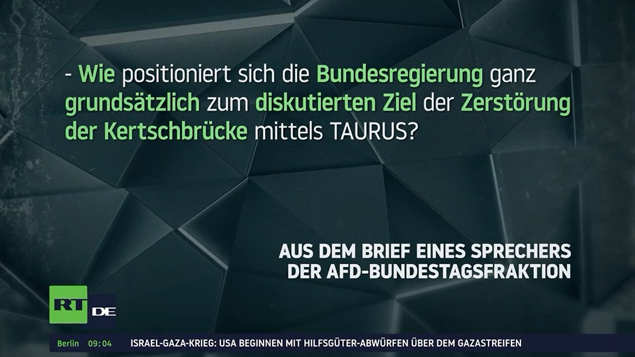 Taurus-Leak: Grüne beschuldigen Putin – AfD fordert Antworten von Bundesregierung