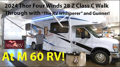 The RV Whisperer and Gunner Walk thru a new Class C RV!