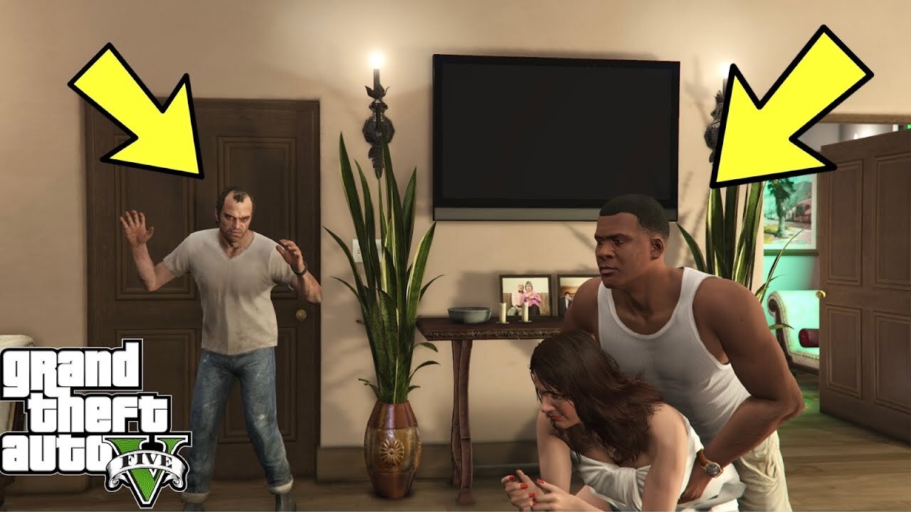 "Trevor Catches Franklin & Amanda at Michael's House" GTA 5