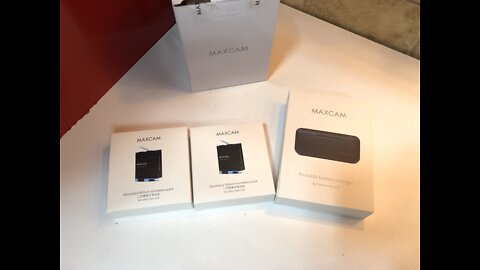 MAXCAM 2 Pack Replacement Batteries and Triple Charger for GoPro HERO10/HERO9 Black