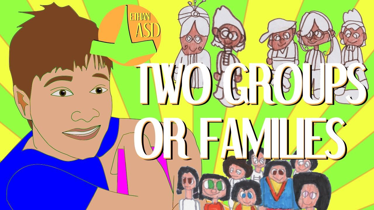 qc 011 - Drawing Two Groups of People or Families