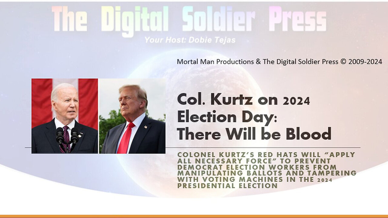 Col. Kurtz on the 2024 Election Day.