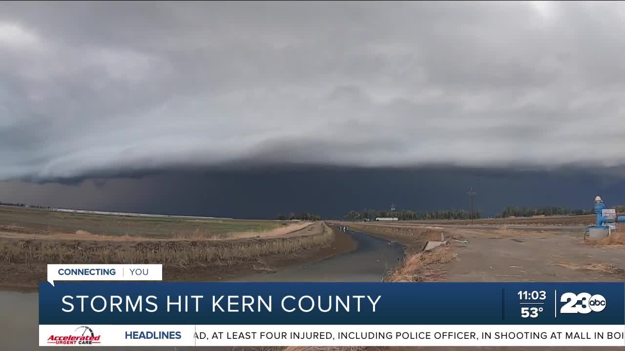 An overview of Monday's storm in Kern County