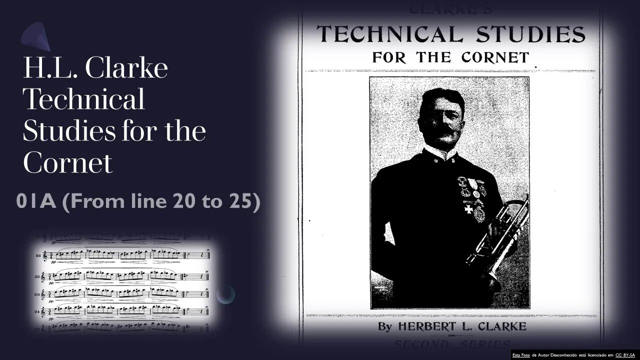 [TRUMPET STUDY] Clarke Technical Studies for the Cornet or Trumpet - #1 from line 20 to 25