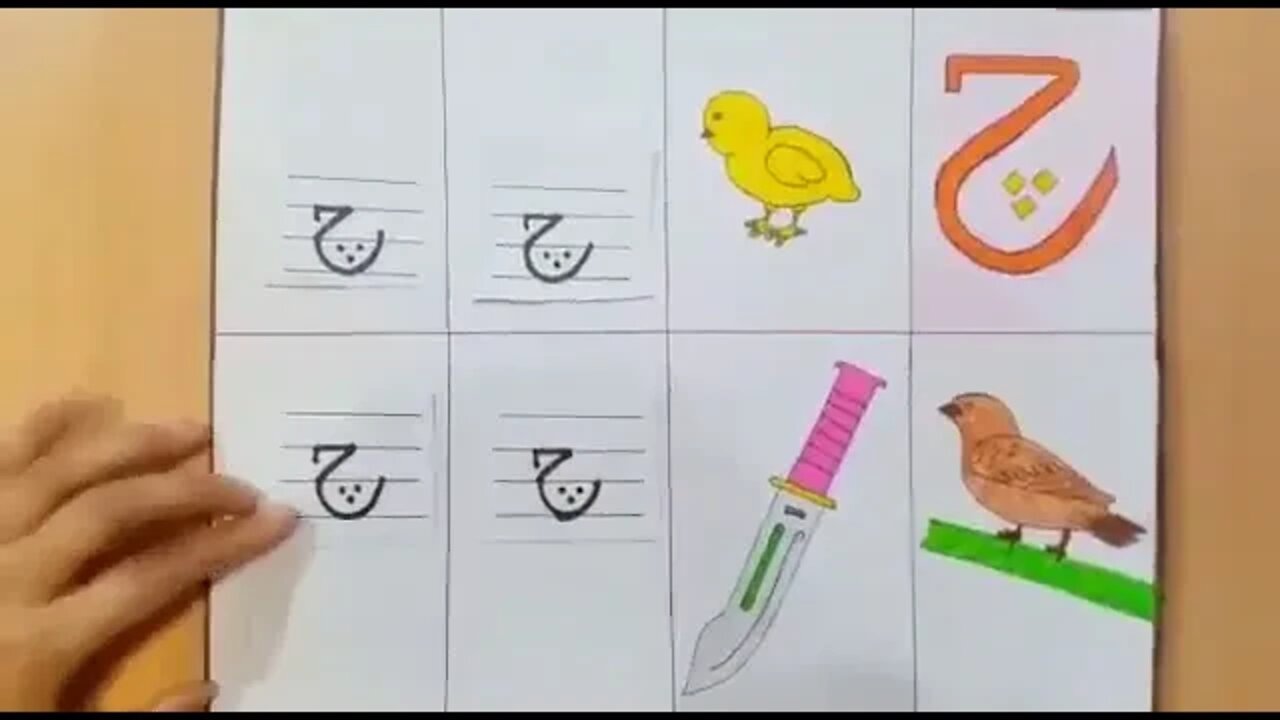 PG Urdu 3 Haroof e thaji jeem sy khay likhai ج۔خ