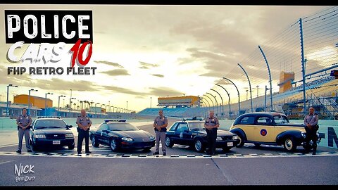 POLICE CARS : FHP Retro FLEET (Ford Mustang 5.0 Chevy Camaro z28, Ford Crown Vic, Ford deluxe)