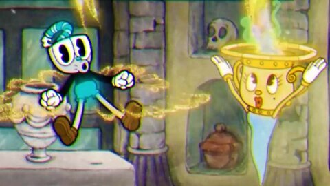 Cuphead - Mausoleum I. Ghost Battle