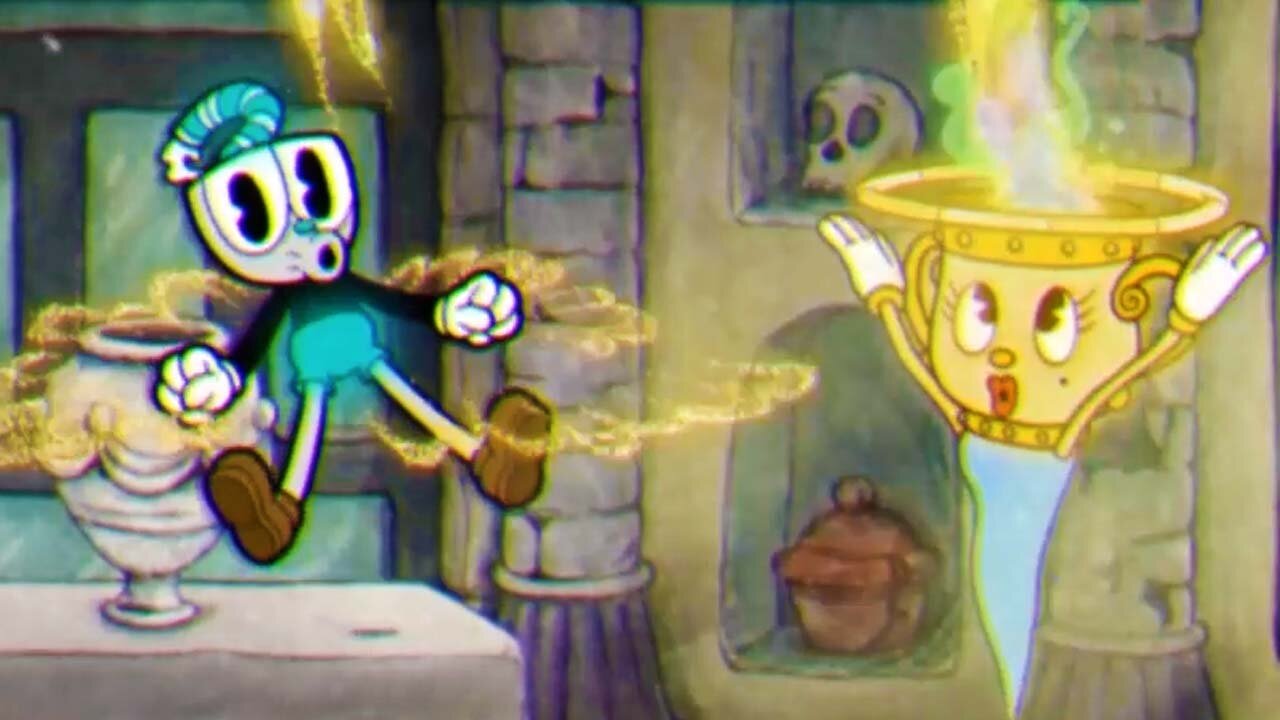 Cuphead - Mausoleum I. Ghost Battle
