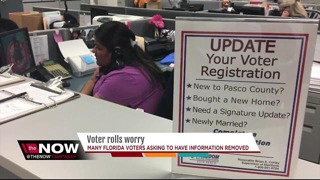 Florida voters asking to have info removed