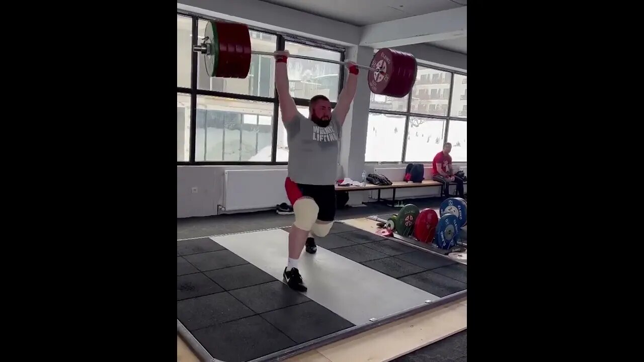 Lasha Talakhadze - 245kg Clean + Agachamento Frontal + Jerk #Shorts