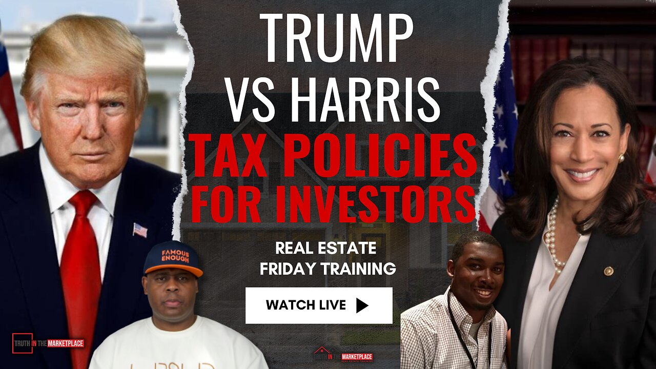 Trump vs. Harris: Tax Policies Compared! Impact on Real Estate Investors 💼🏠