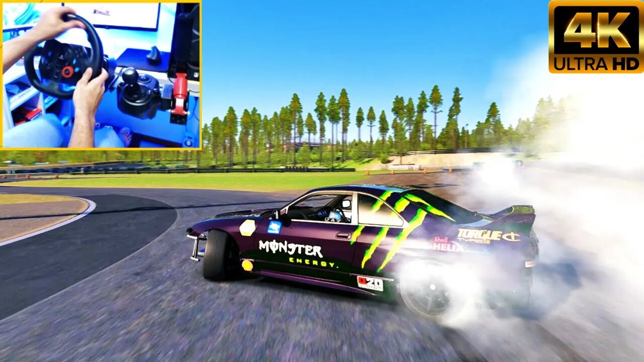 Assetto Corsa Drift Nissan R33 660HP Steering wheel G29 Gameplay