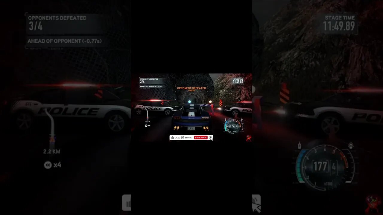 NEED FOR SPEED THE RUN Roadblock 8 #short