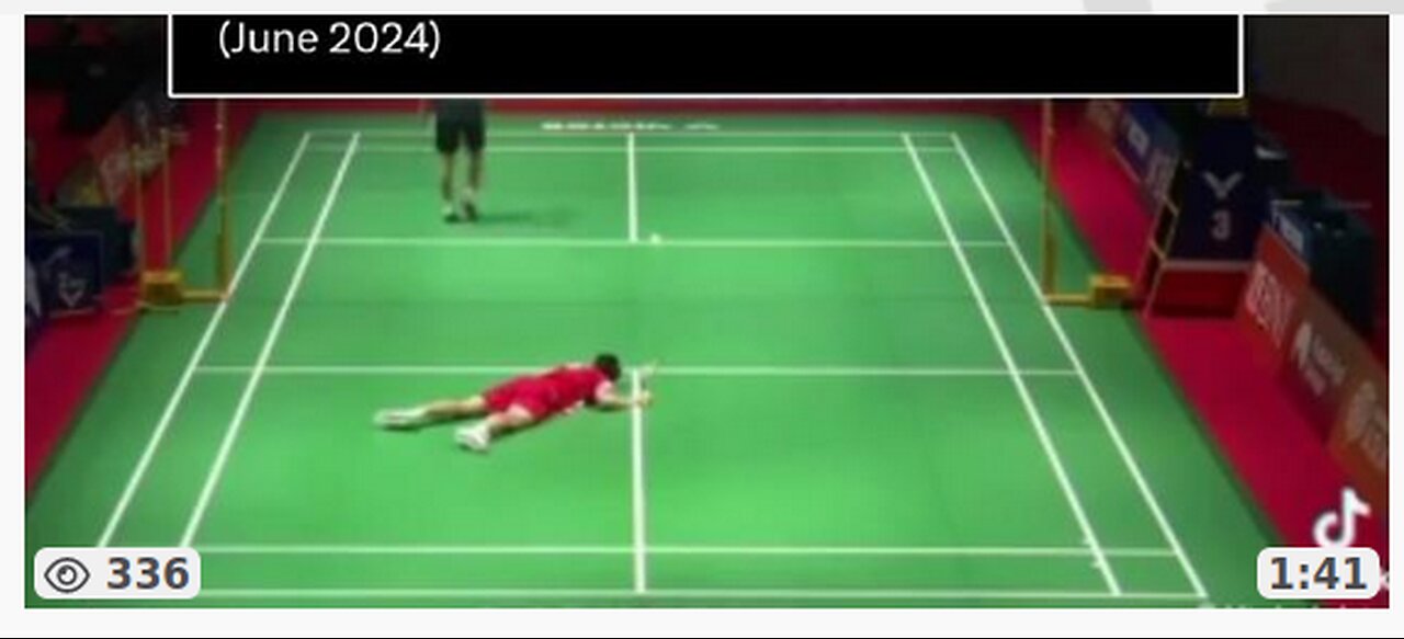 17 YEAR OLD BADMINTON PLAYER DROPS DEAD ON COURT!