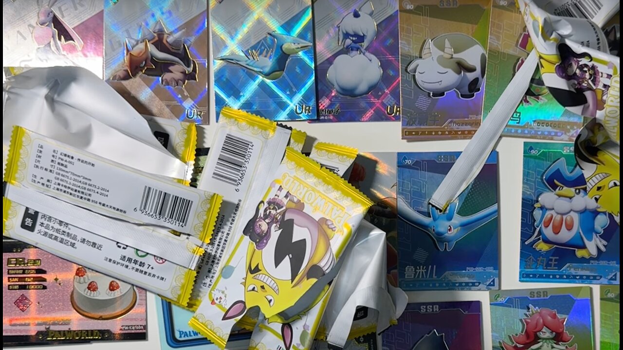 PALWORLD Card Box Pack Opening Unboxing Cards Packs