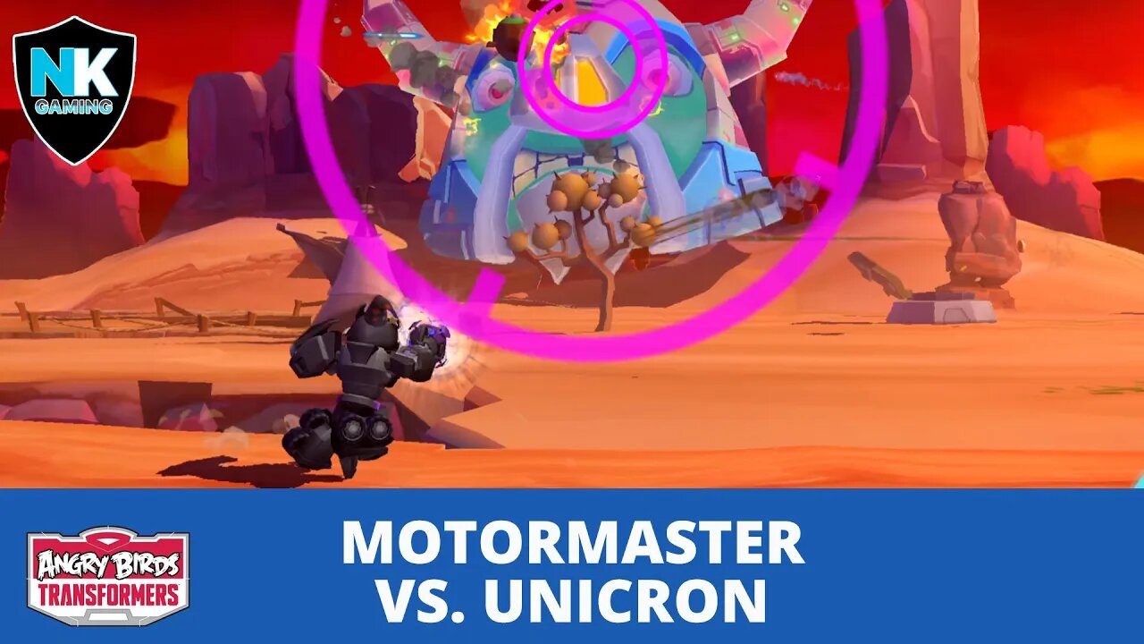 Angry Birds Transformers 2.0 - Motormaster vs. Unicron