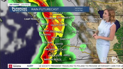 ABC 10News Pinpoint Weather with Meteorologist Leah Pezzetti