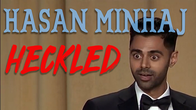 Hasan Minhaj HECKLED at the white house correspondents dinner.