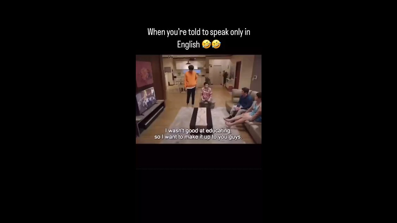 Speaking only in English😂