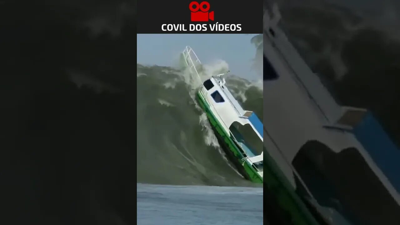 ondas gigantes fizeram o barco afundar