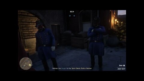 Interesting way to carry a bounty (Red Dead Redemption 2)