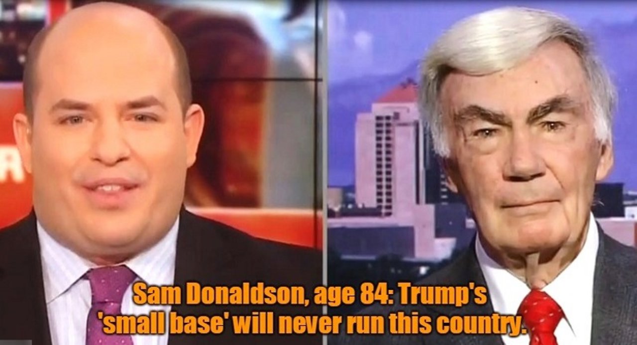 Retired ABC News hack Sam Donaldson slams Trump's base