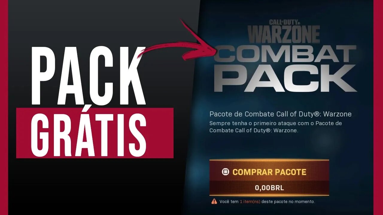 Como Pegar Combat Pack de Graça do Cod Warzone | Call of Duty